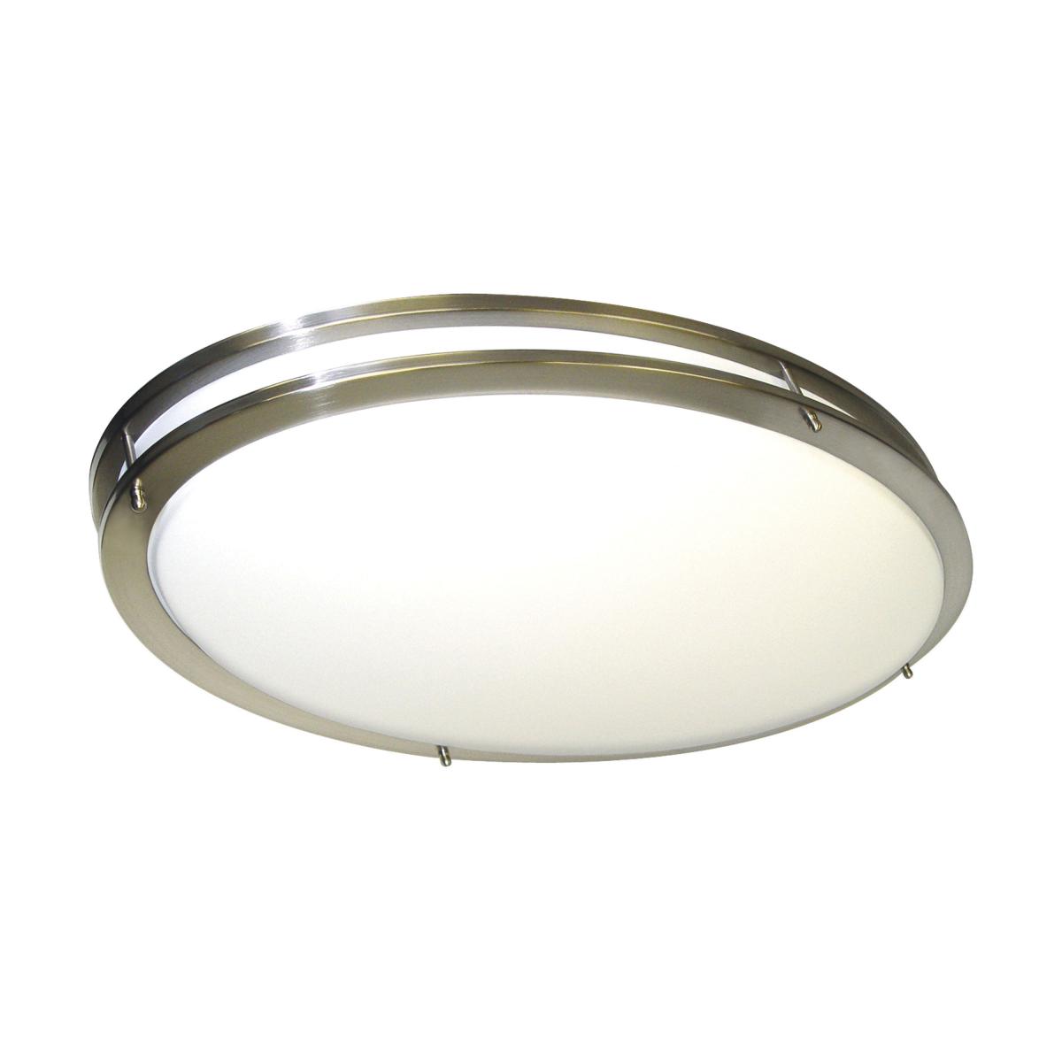 32&quot; 52W LED SPLT RNG CEILING  OVAL, BR NI FINISH 3/4/5K