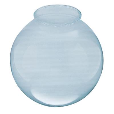 6&quot; CLEAR GLASS GLOBE W/3-1/4&quot;  NECK FITTER 4/CASE