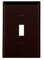 1 GANG SWITCH PLATE BROWN