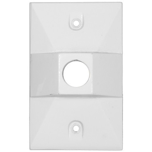 1 GANG WP COVER RETANGLE 1 HOLE WHITE