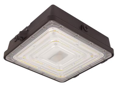 52W 3/4/5K LED CANOPY 120-277V BRONZE CONTROL READY EM BBU
