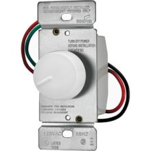 600W PUSH ROTARY DIMMER WH NON PRESET