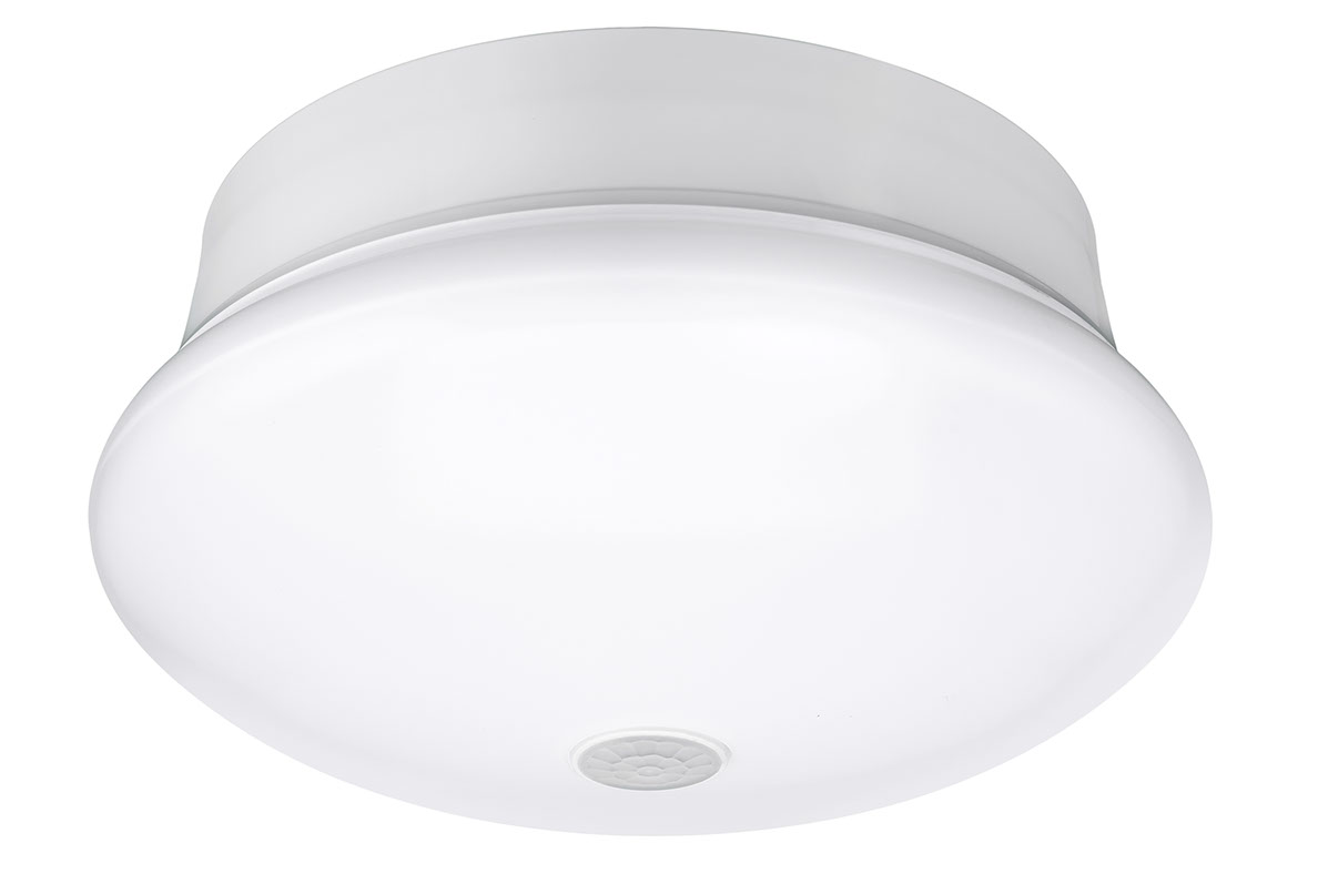 7" 10.5W LED SPIN LIGHT W/ PIR  SENSOR CCT 3/4/5K 120V NON DIM