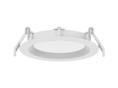 4" 10W LED SLIM BAFFLE  DOWNLIGHT, 5CCT, JUNC BOX, WET 