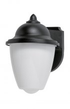 1L NON-METALLIC ACORN LANTERN, BLK W/WHT ACRYLIC LENS