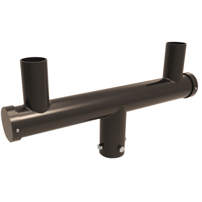 DUAL BULL HORN IN LINE 180  DEGREE SLIPS OVER 2 3/8" TENON 