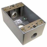 1G 3HOLE 1/2" W/P BOX NO LUGS