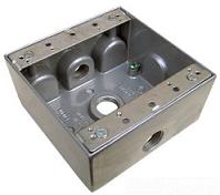 2G 3HOLE 1/2" W/P BOX