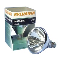 250W R40 CLR HEAT LAMP COATED S4885 12/CS
